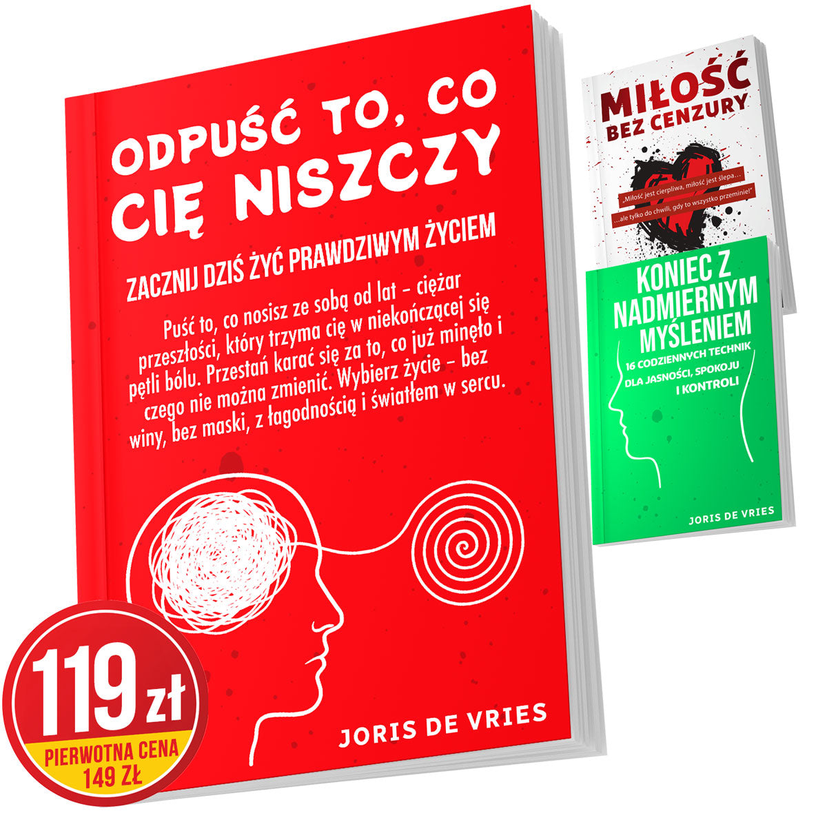 Odpuść to, co cię niszczy (książka) + 2x bonus (e-book)